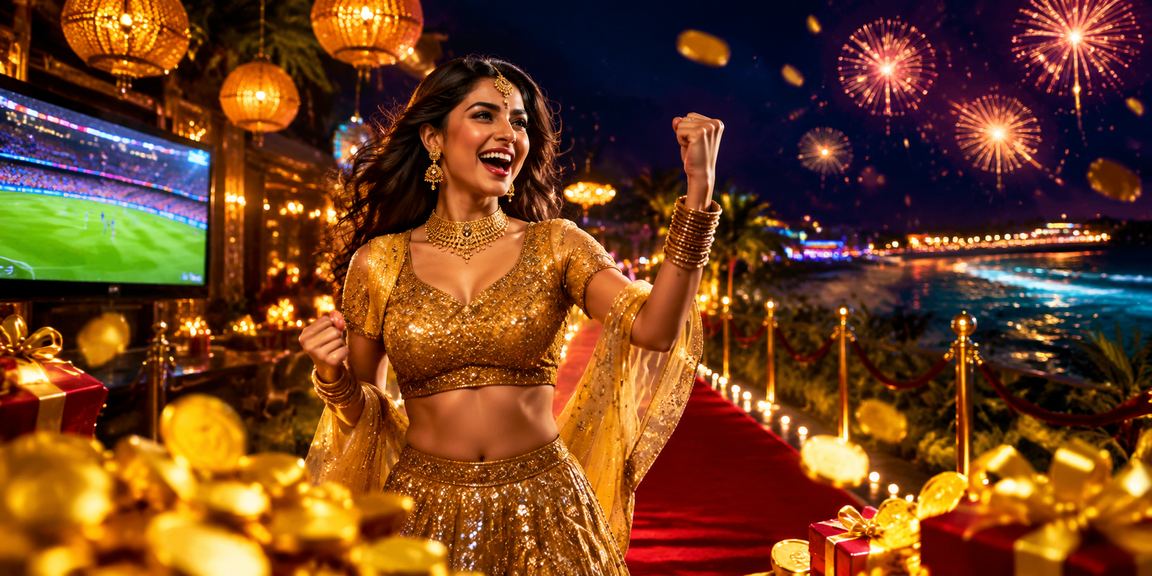 Luxurious casino lounge with VIP players in Goa